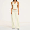 Fitness Set Women Stripes Polka Dot Capri