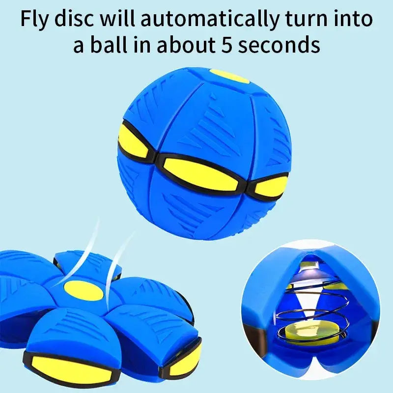 Magic UFO Deformation Stomp Ball Dog Toy Outdoor Fun