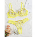 Enchanting Floral Lace Lingerie Set Elegant Fairy Collection