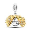 Charm Beads Sterling Silver Golden