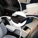 Car Armrest Pad - Raised Comfort And Cup Storage.