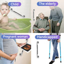 Bathroom Tub Toilet Handrail Grab Embossed Stainless Steel