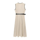 Flattering Patchwork Midi Dress for Women