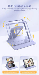 Magnetic Case For Ipad Pro 13 11 12.9 2024 360 Rotation Cover