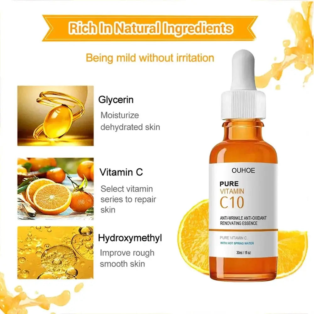 Vitamin C Face Serum Wrinkle Removal Anti Aging Skin Care