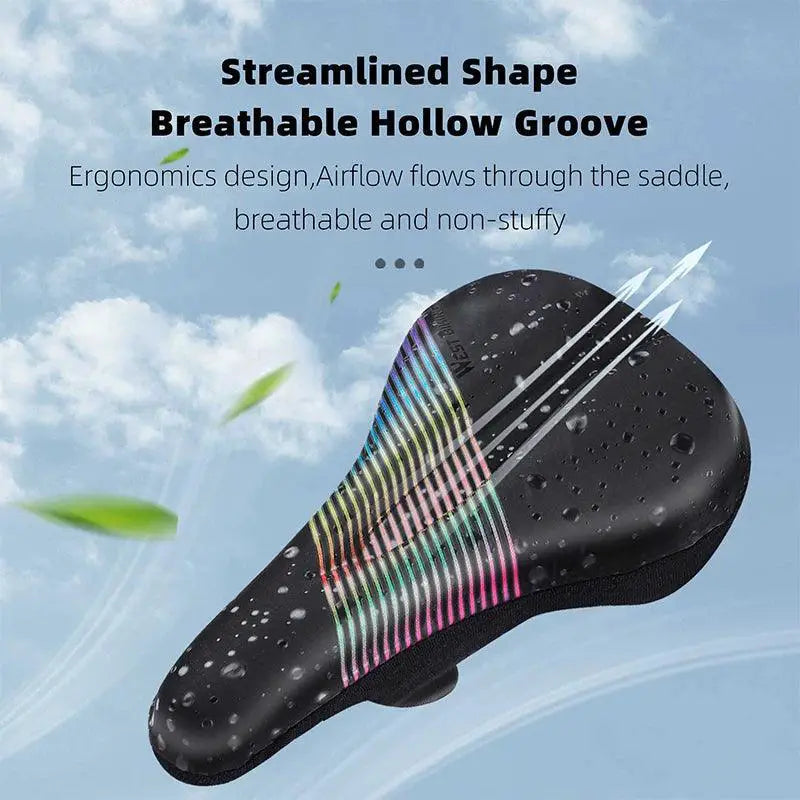 Gel Bicycle Seat Cover With Waterdrop Pattern For Comfort