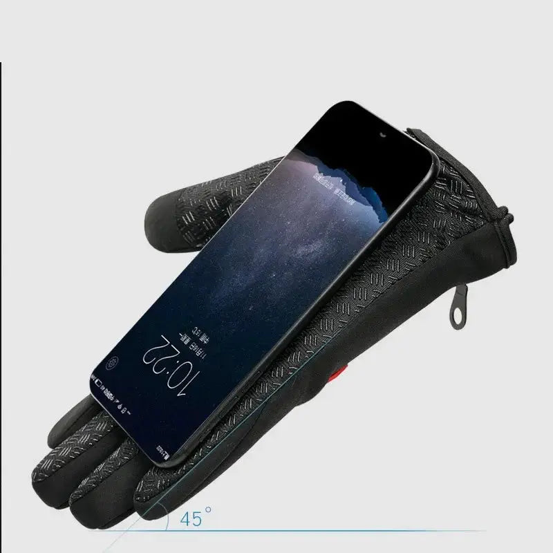 Mens Cycling Gloves Touchscreen Warm Waterproof Non Slip