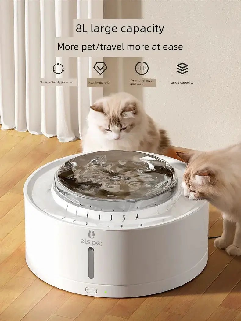 Dog Cat Water Fountain Automatic Circulation 50 Oz
