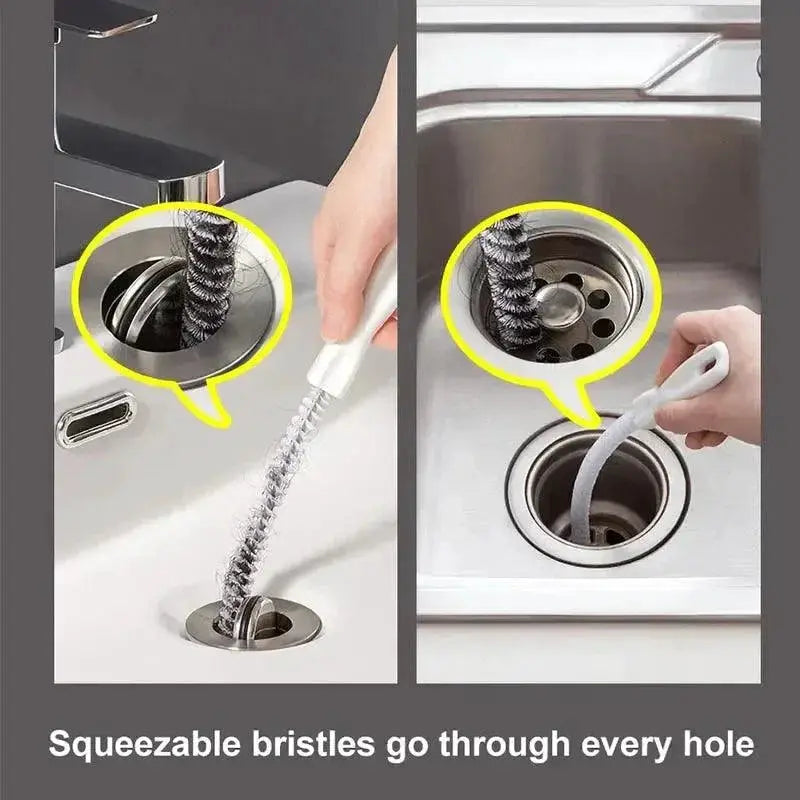 Pipe Dredging Brush Hair Clog Cleaner Tool For Pipes