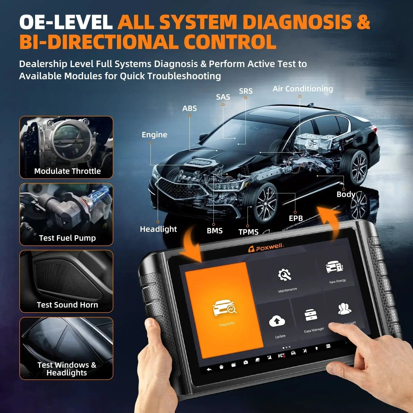 Advanced Foxwell NT1009 OBD2 Car Scanner ECU Coding Tool