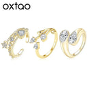 Gold Filled Moissanite Open Ring