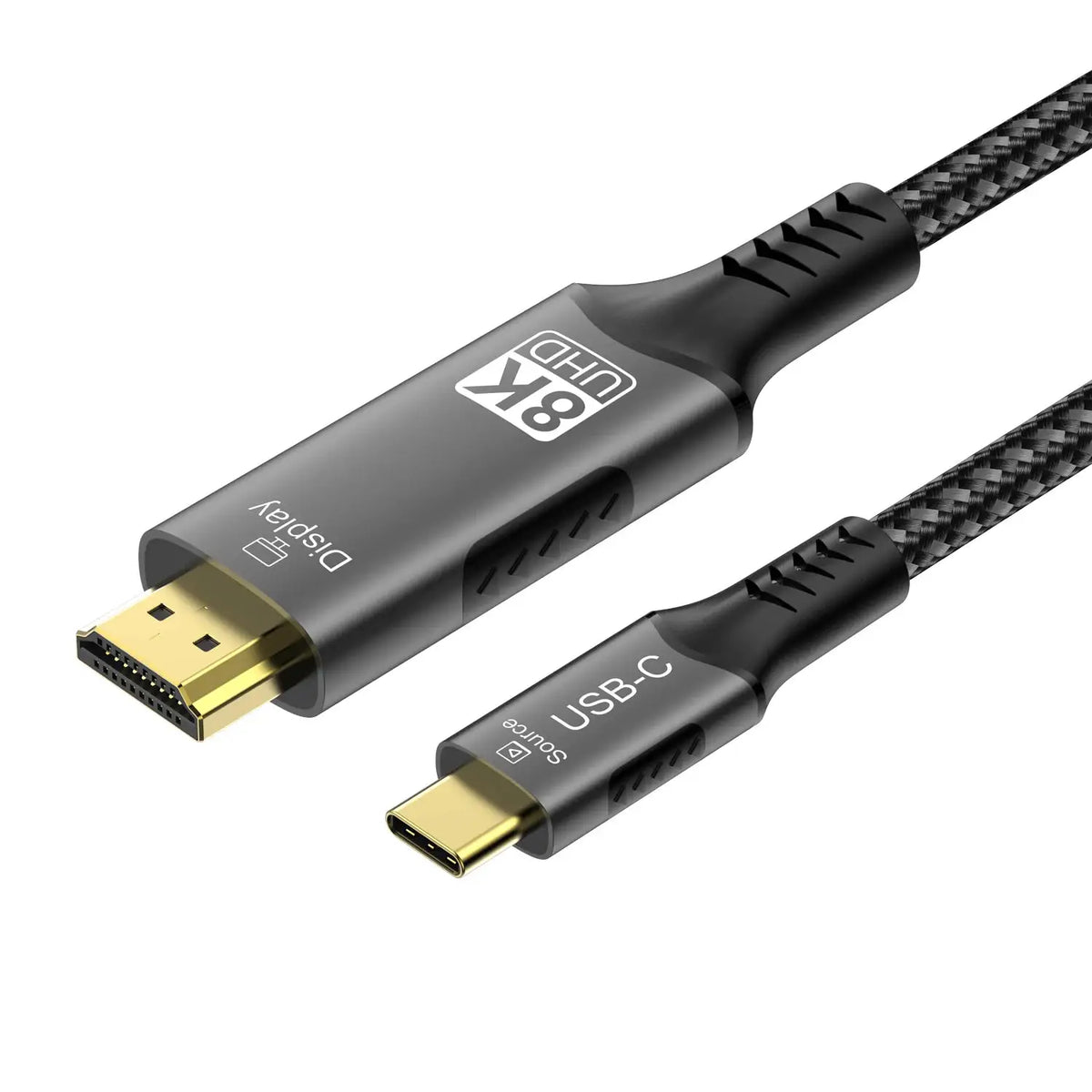 8K USB C to HDMI 2.1 Cable Adapter 8K60Hz Type C to HDMI Cable for Thunderbolt 3 Compatible with MacBook Pro IPad Pro Laptop