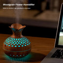 Wood Grain USB Aroma Diffuser Humidifier 300ml LED Lights