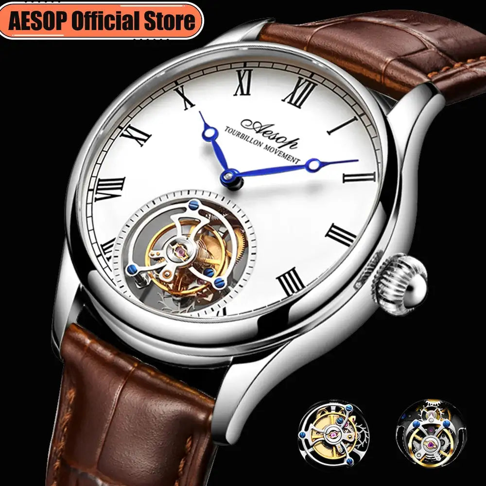 Luxury Tourbillon Skeleton Watch Men — product image 1