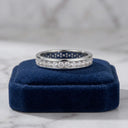 Single Row Moissanite Eternity Ring