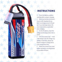 SIGP 3S Lipo Battery for 11.1V 2250mAh 2Pack Deal