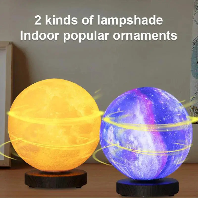 Levitating Moon Lamp 3D Night Light With Remote Colors