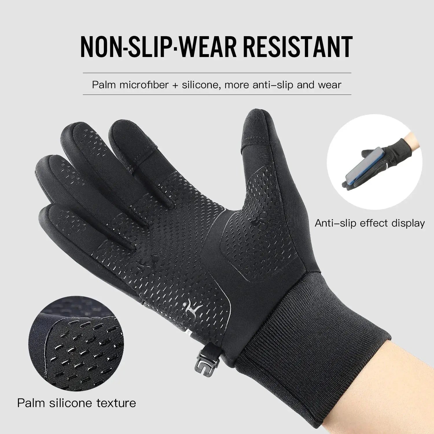 Kyncilor Winter Sports Cycling Gloves Waterproof Touchscreen