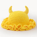 Ruffle Lace Knit Winter Hat