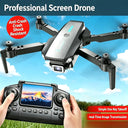 TONGLI Foldable Drone RC Quadcopter with Large‑Screen Remote