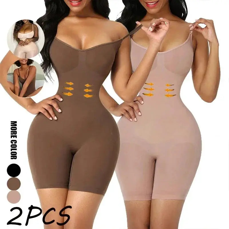 Seamless 2PCS Bodysuit Shapewear for Women Silhouette