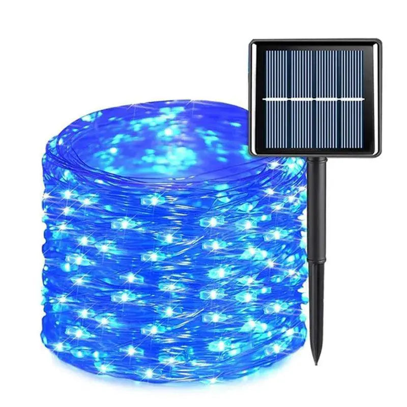 Solar Led Fairy String Lights 8 Modes Quick Charge Decor