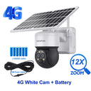 SHIWOJIA 8W 6MP Solar Camera 4G SIM 12X ZOOM CCTV Video