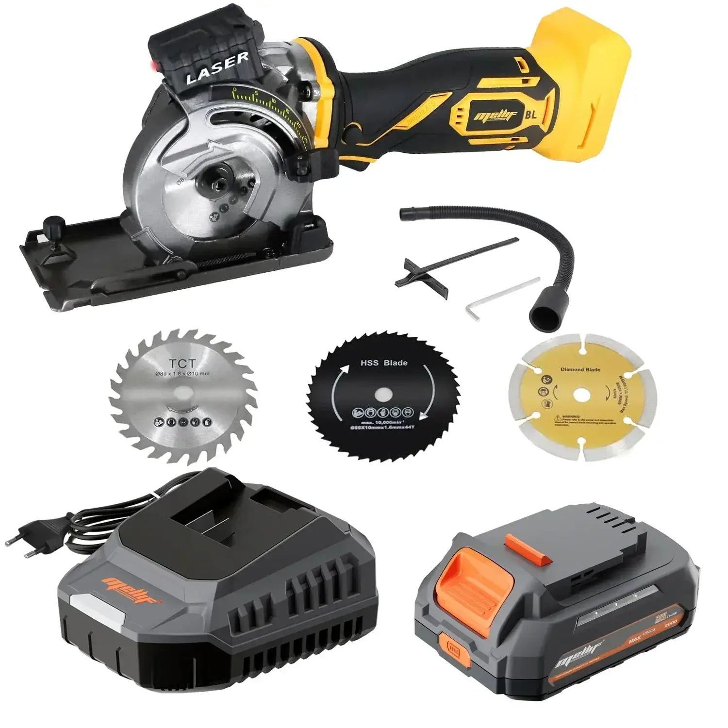 Cordless Mini Circular Saw With Laser Guide 20V Max