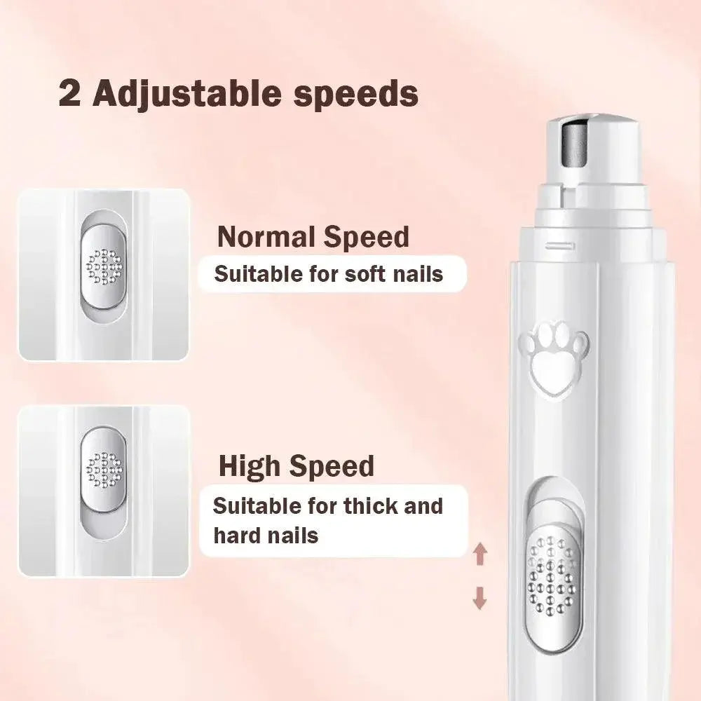 Pet Nail Trimmer Electric Rechargeable Grooming Tool