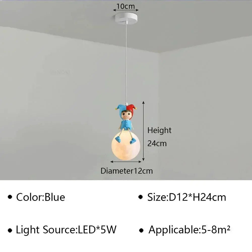 Kids Astronaut Ceiling Pendant Light for Bedroom Decor