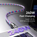 Usb C Braided Cable - 240W Secure Loop