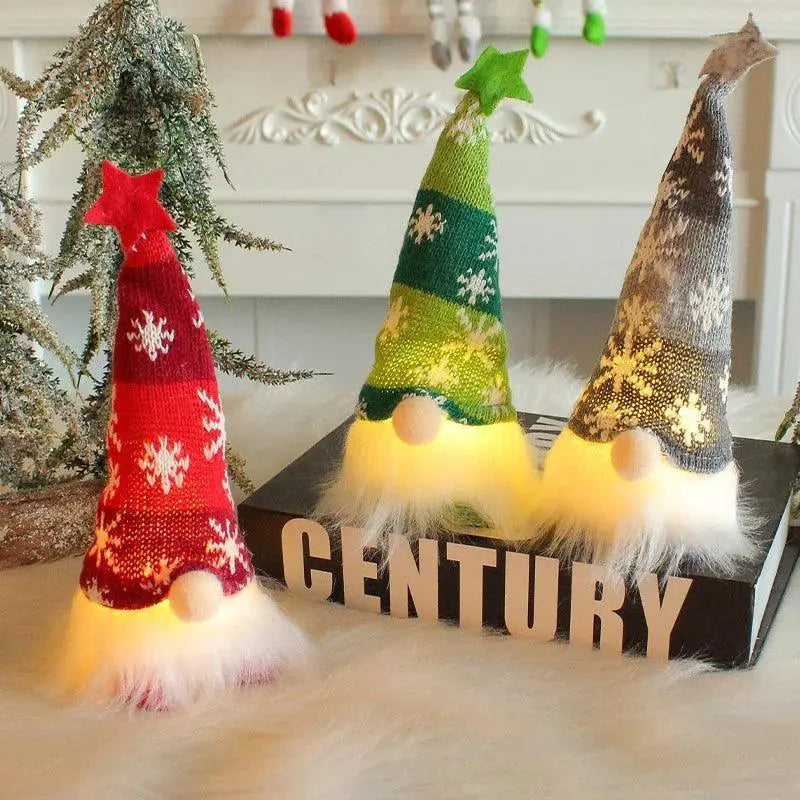 Enchanting LED Gnome Doll Holiday Decor Gift for Home