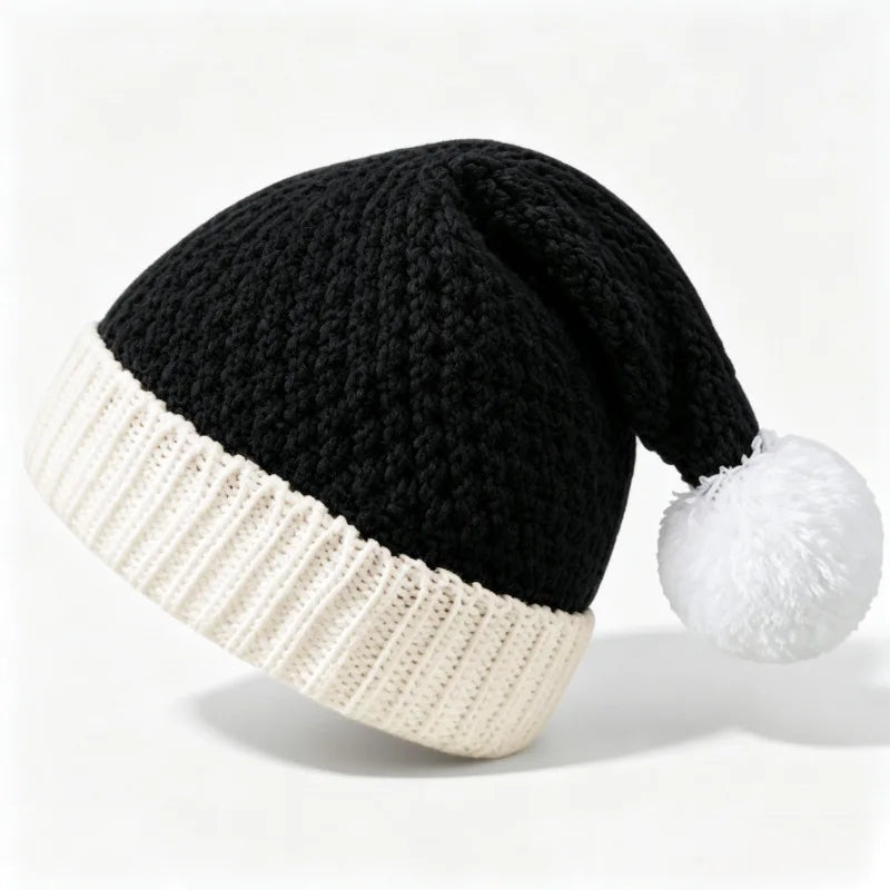 Pompom Knit Winter Hat