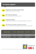 Baseus 360 Magnetic Phone Ring Holder Kickstand for iPhone