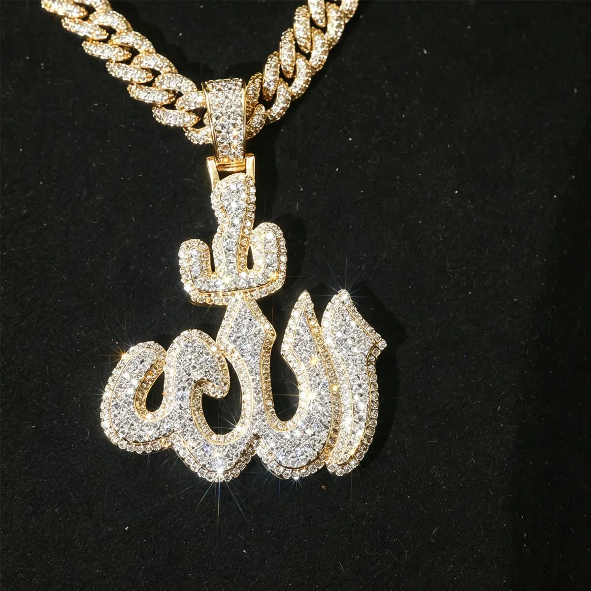 Sparkling Iced Out Allah Arabic