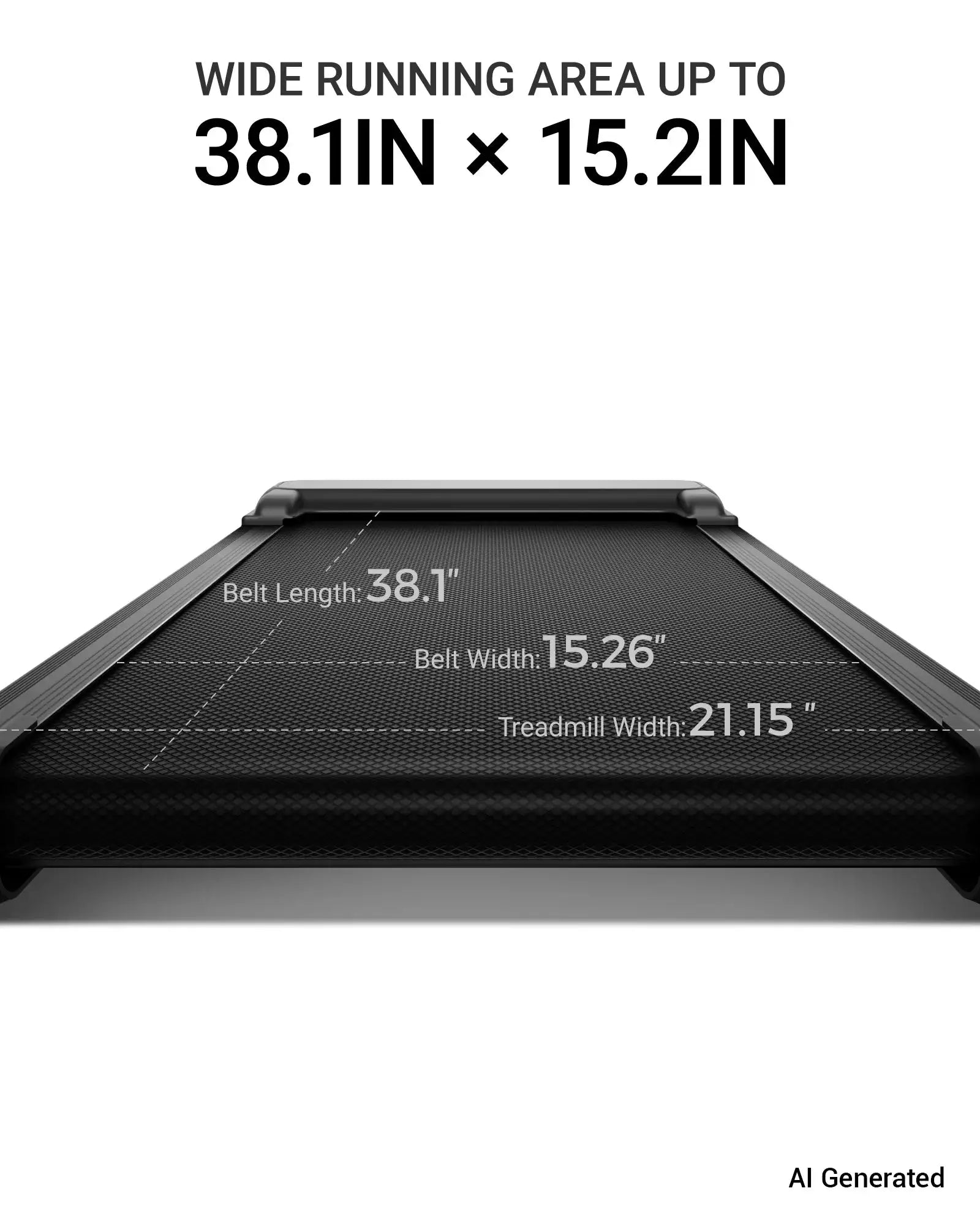 ROBORE X9F 15% Auto Incline Treadmill, 7.5 MPH Folding Walking Pad with Safety Handle, Quiet Powerful Motor, 12 Speed Levels, 6-Layer Shock Absorption, LED Display Under Desk Treadmill for Home Workout, Walking, Jogging & Ru