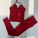 Yoga Set Women Halter Back Fitness - High Waist