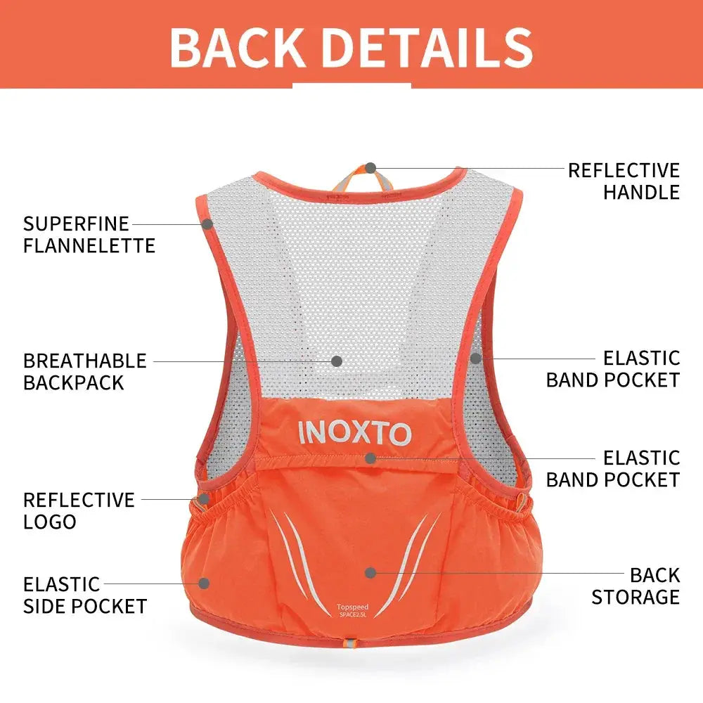 INOXTO Ultra Lightweight 2.5L Hydration Vest For Adventure