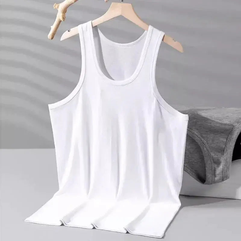 Men's Casual Cotton Tank Top Fitness Vest For Workout