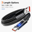 240W USB C Fast Charge Cable 6A Nylon