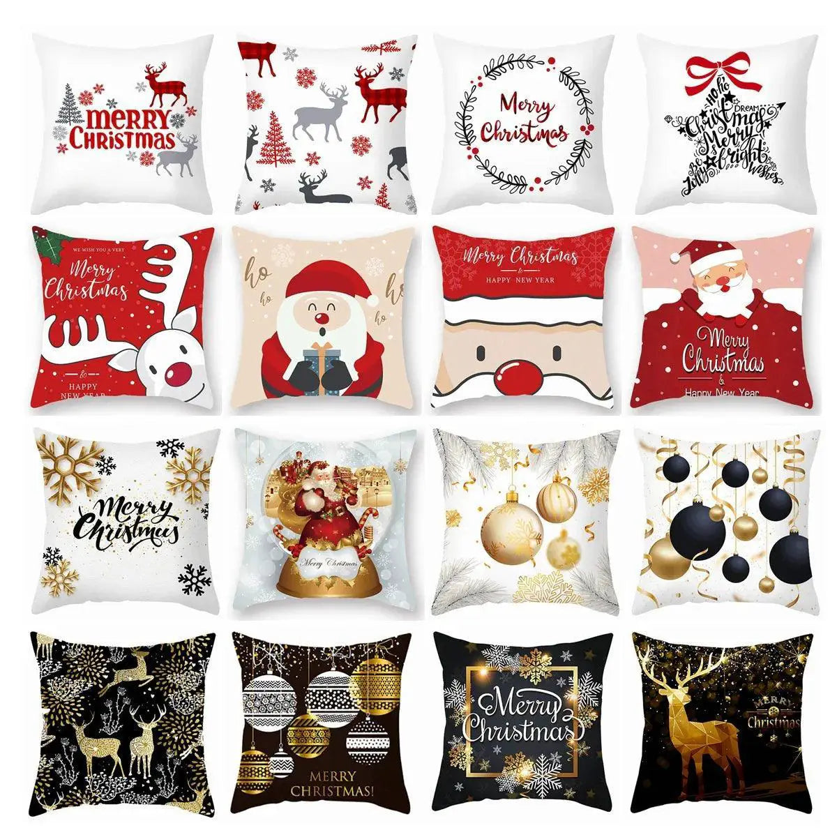 Cozy Merry Christmas Cushion Cover for Holiday Decor Gifts