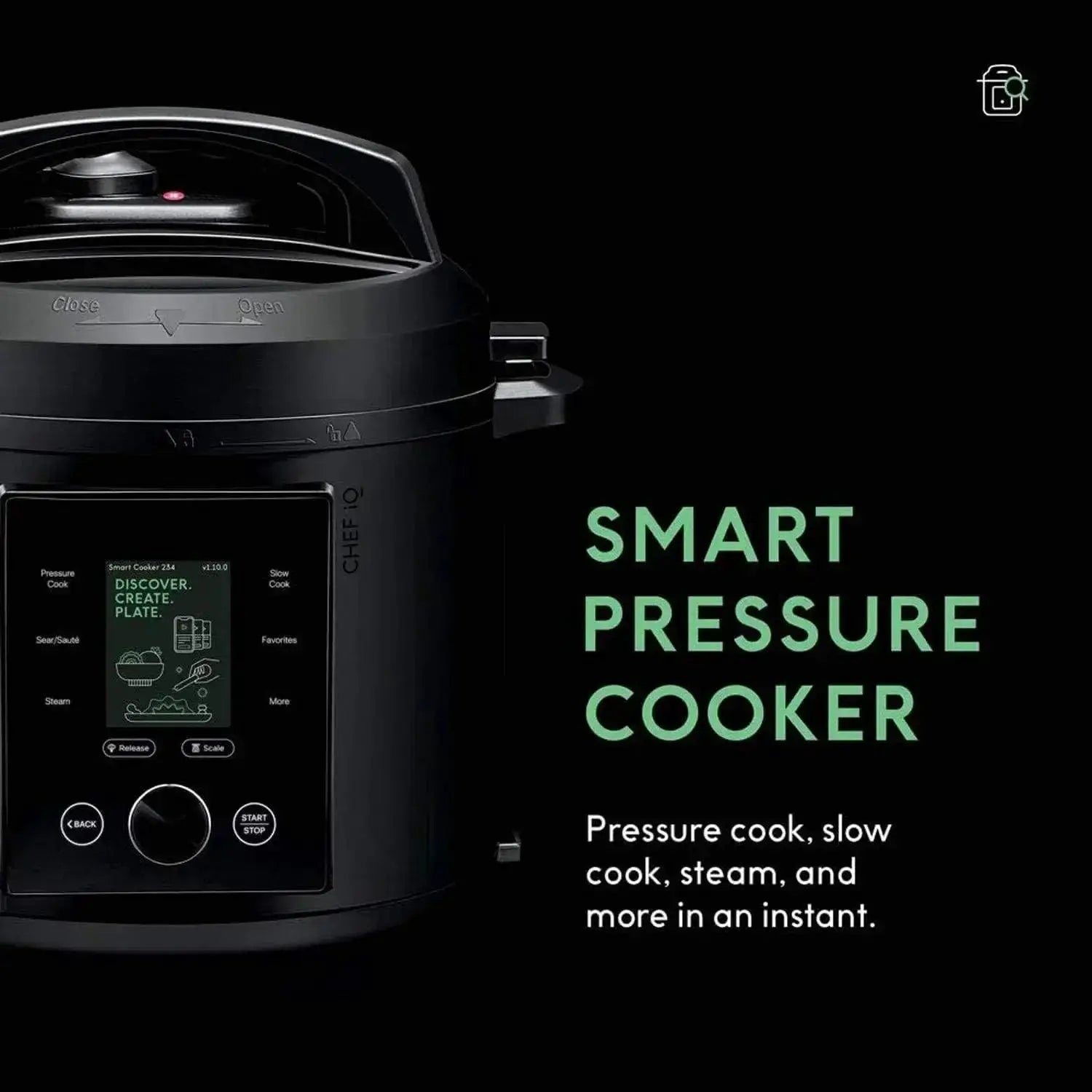 Smart Pressure Cooker With Built In Scale 300 Presets