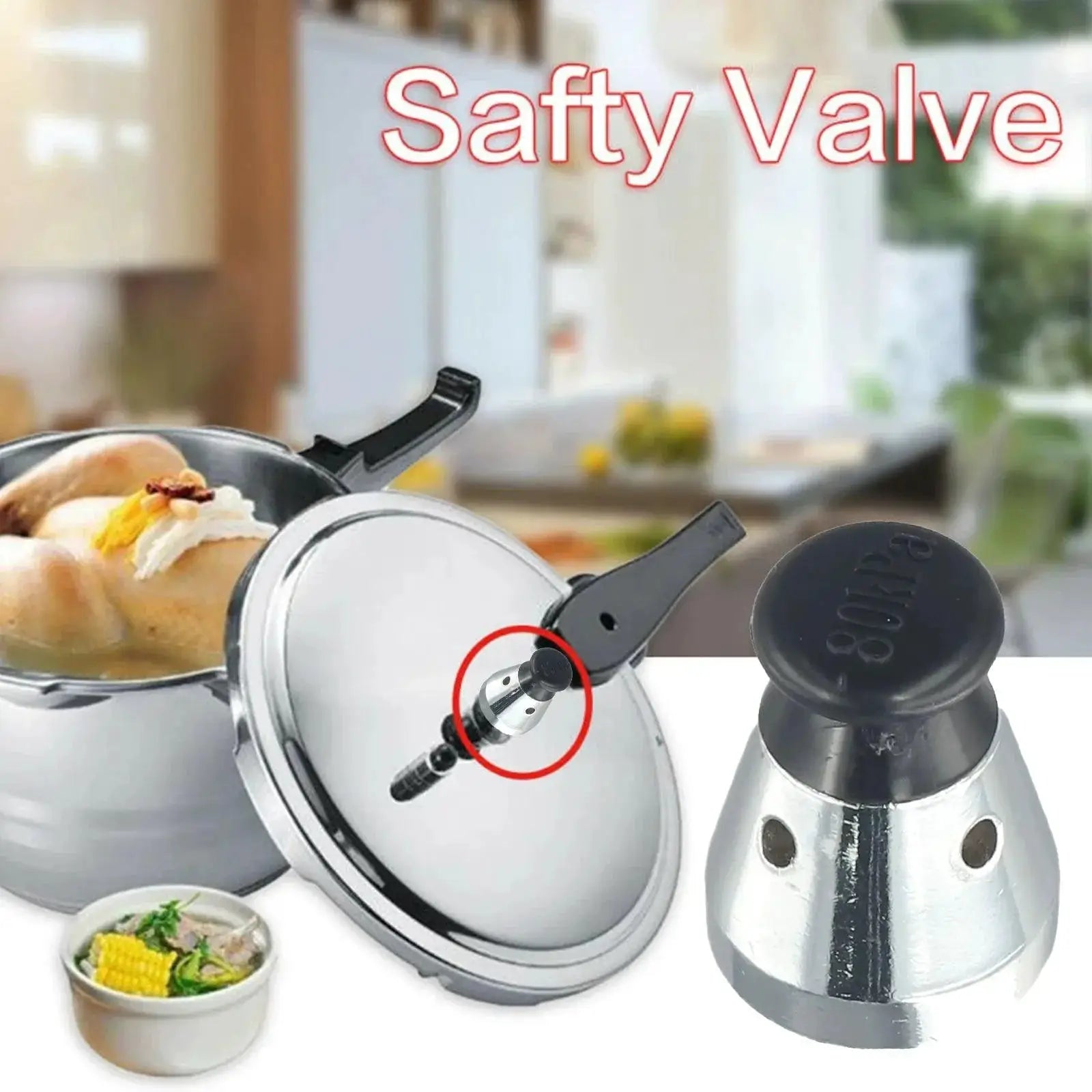 Stainless Steel Pressure Cooker Safety Valve Cap Accessory