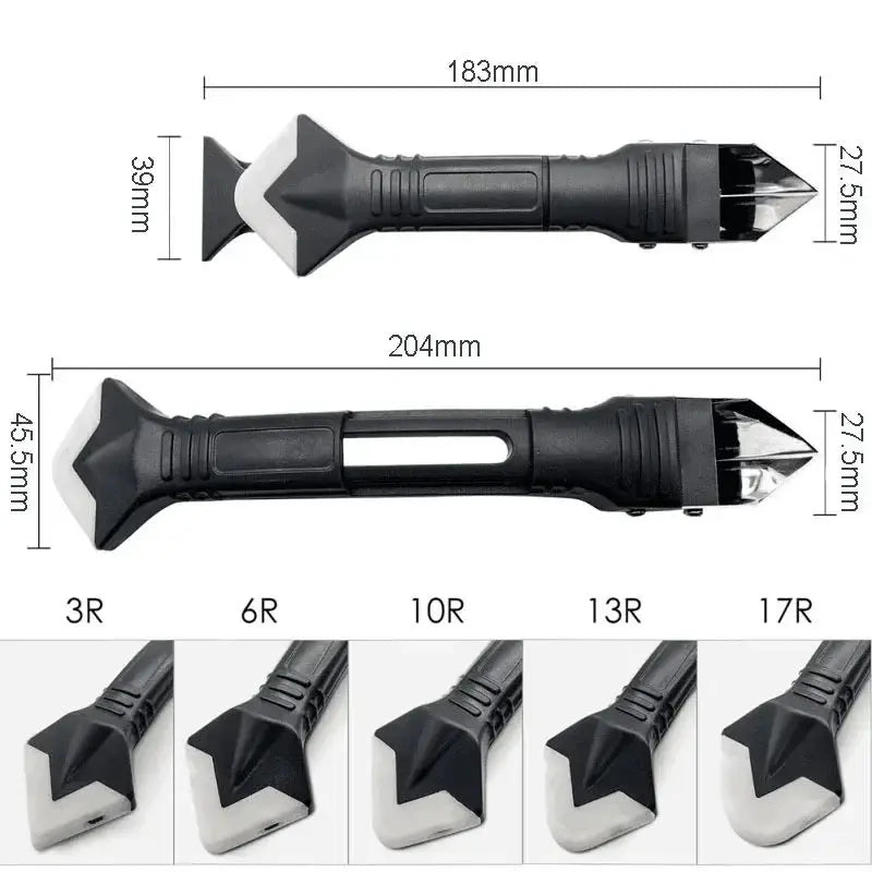 15PCS Caulk Nozzle Applicator Silicone Scraper Tools Kit