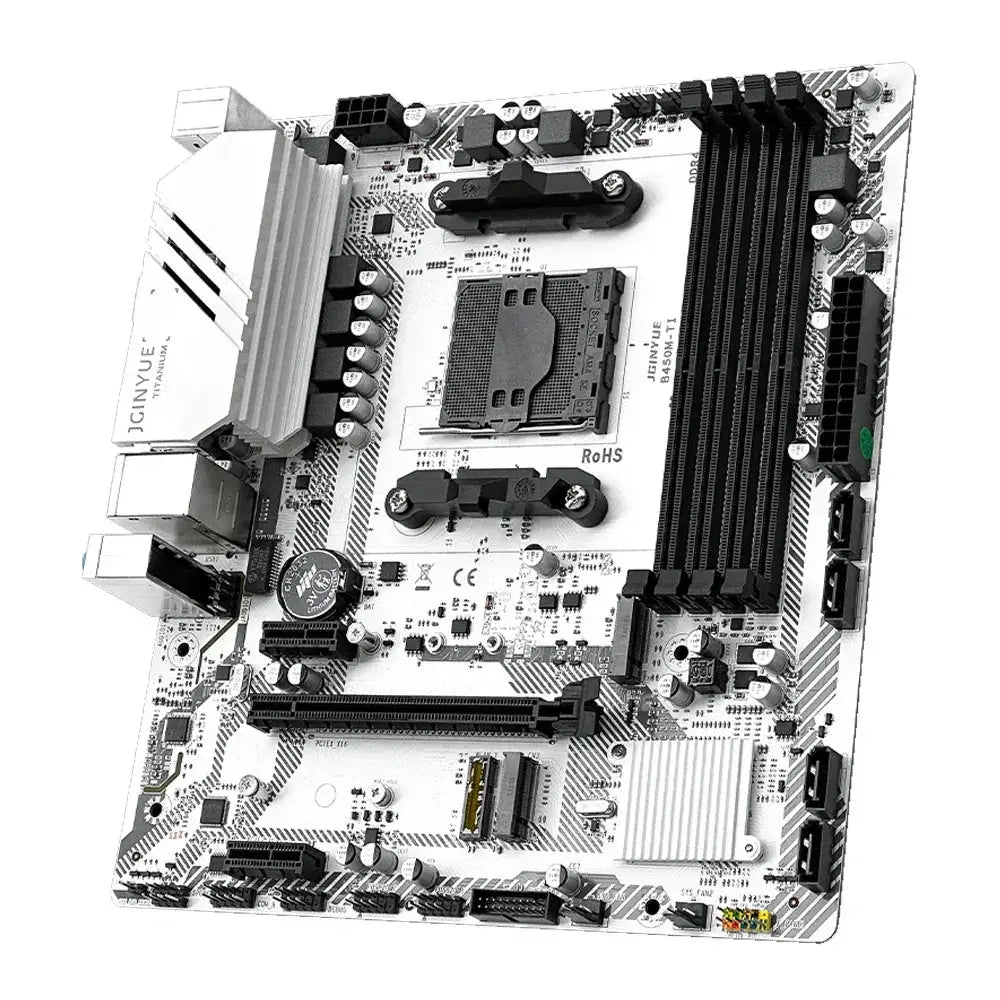 JGINYUE B450M Kit Motherboard AMD Ryzen 5 5600 DDR4 32GB