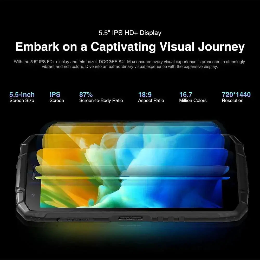 Doogee S41 Max Rugged Smartphone 16GB RAM 256GB Storage
