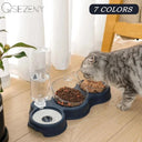 Automatic Pet Feeder with Water Fountain for Cats 3-in-1