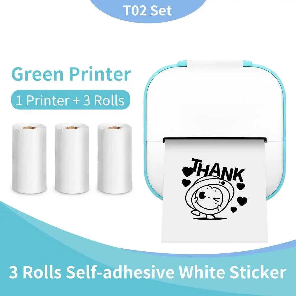 Phomemo T02 Bluetooth Thermal Printer for Compact Labeling