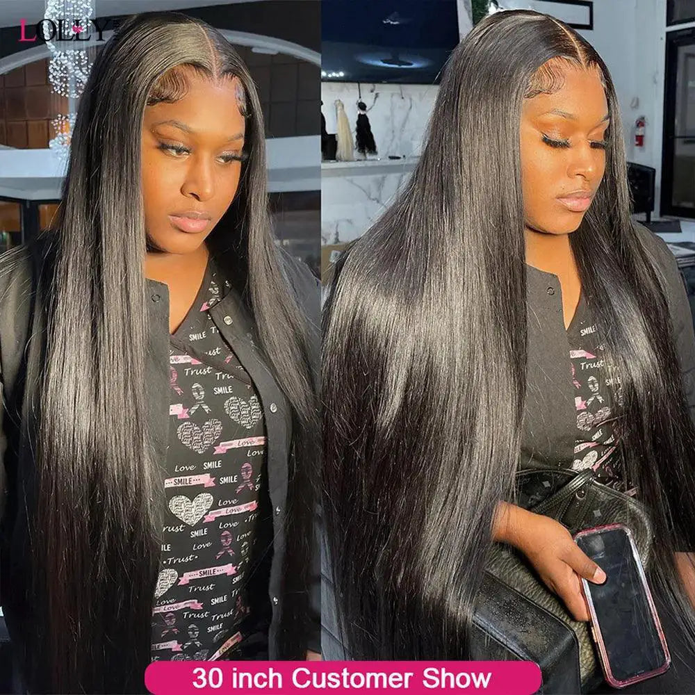 30-32 Inch Glueless Full Lace HD Lace Human Hair Wig