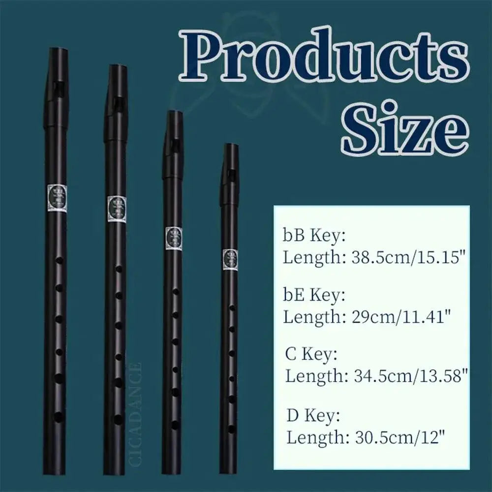 Versatile Irish Whistle Flute In C D E Bb Keys For All